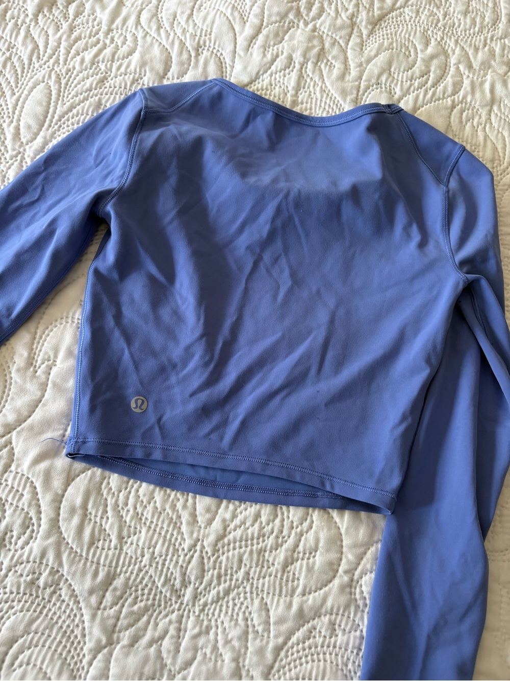 lululemon athletica women’s' Lavender-Blue Long Sleeve Athletic Tee